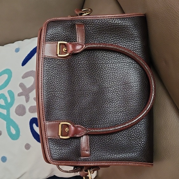 Dooney & Bourke All Weather Dark Brown Satchel Handbag - Picture 5 of 12